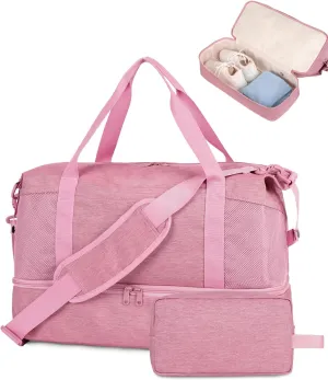 Wandering Nature For Spirit Airlines Personal Item Bag 18x14x8 Travel Duffel Bag Underseat Carry on Luggage with Shoe Compartment Wet Pocke Toiletry Pouch for Women Men Patent Pending