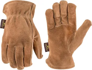 Wells Lamont Leather Work Gloves, Suede Cowhide, Extra Large (1012XL) , Brown