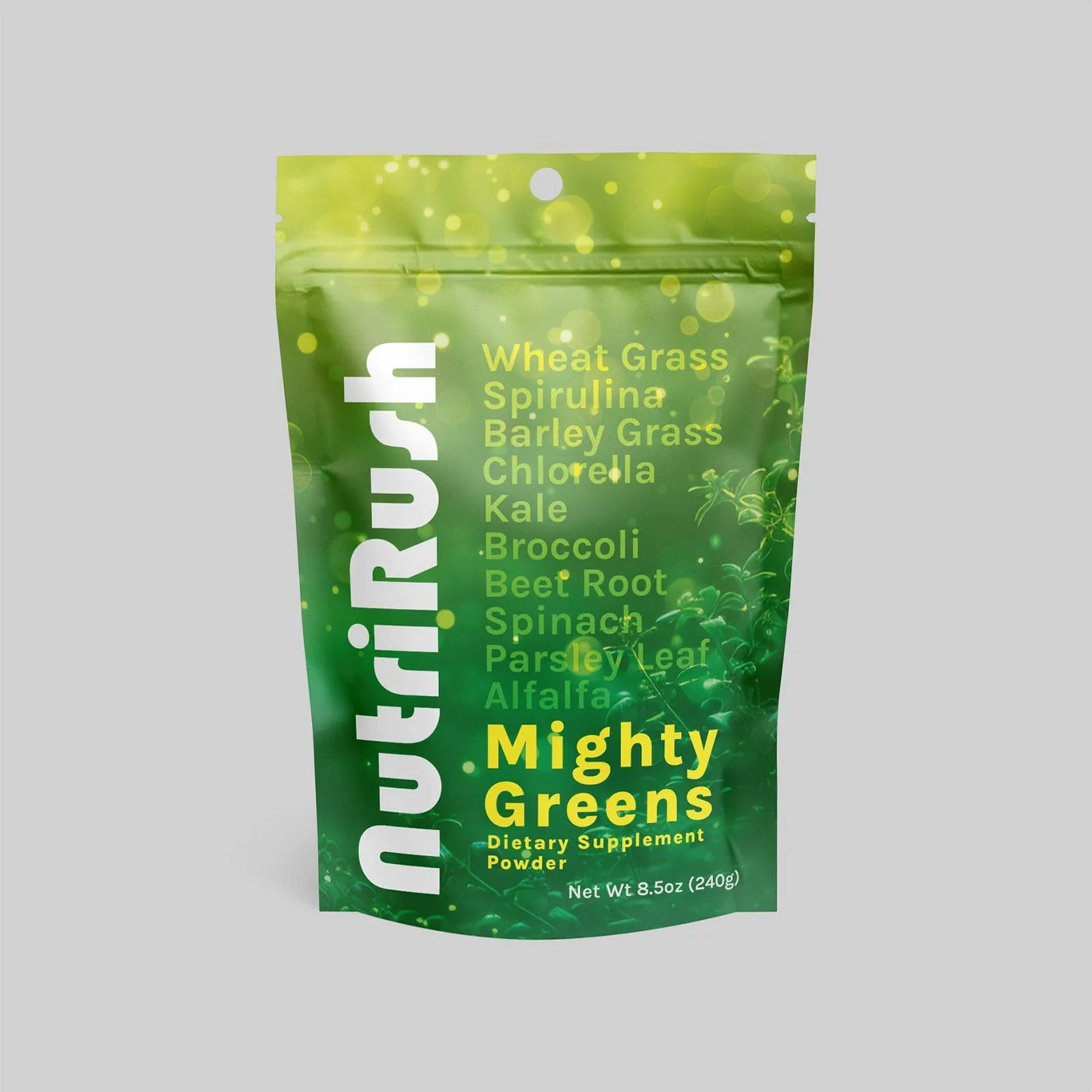 White Stand-Up Nutraceutical Pouches