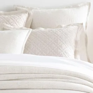 Wilton Natural Sham, Dutch Euro Size, Neutral Solid Pattern