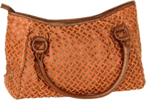 [Without You] Stylish Coffee Double Handle Leatherette Bag Handbag Purse