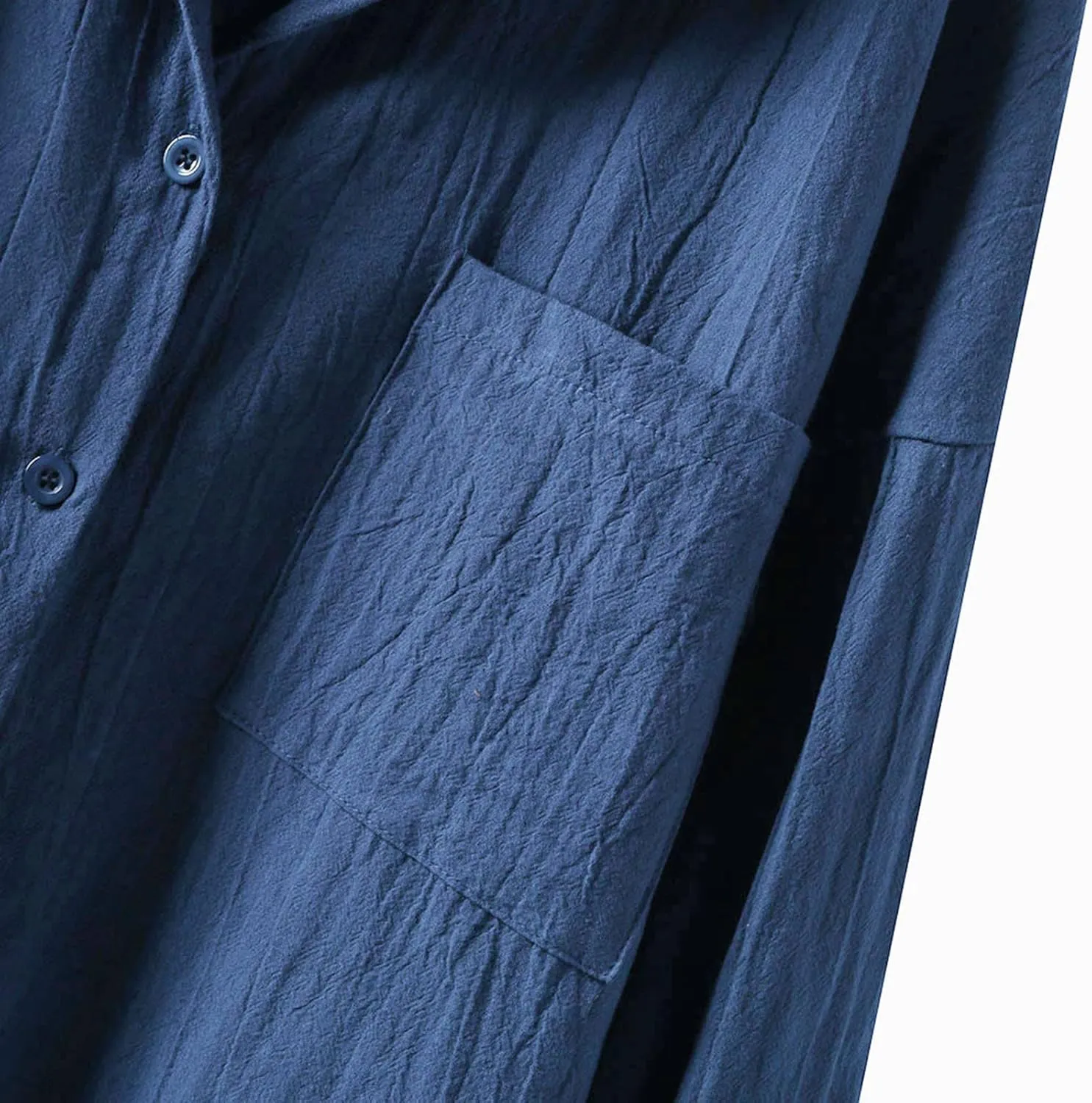 Women Button Up Shirts Solid Long Sleeve Linen Summer Casual Office Blouse Tops Loose Tee Shirt