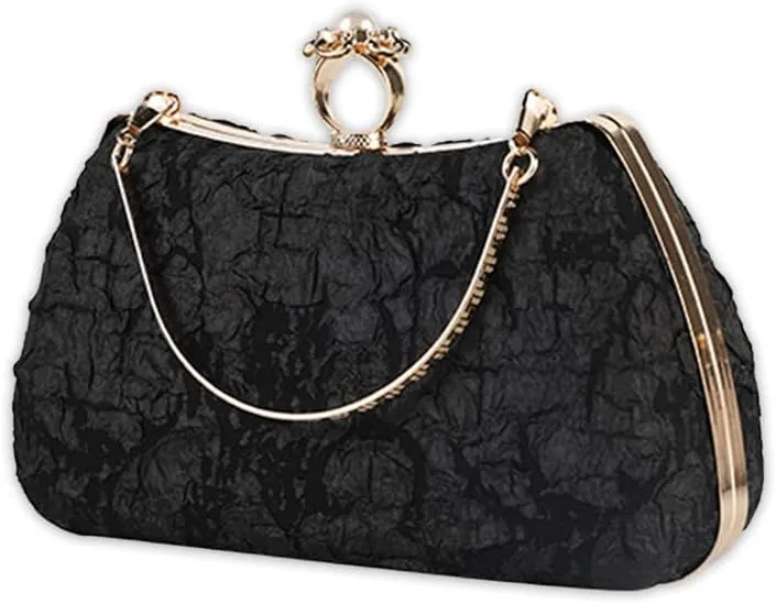 Women Evening Bag Pearl Clutch Bag Bridal Wedding Purse Beaded Handbag Shoulder Bag Elegant Crossbody Bag
