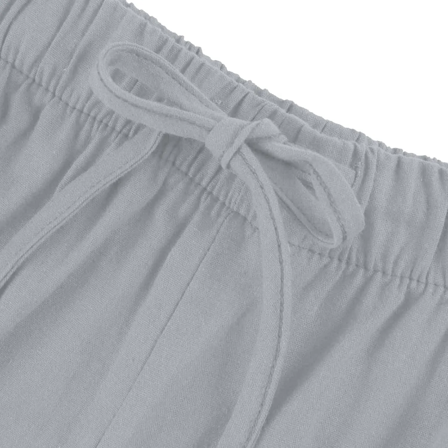 Women Pants Plus Size Straight Leg Fit Pants Dressy Summer Drawstring High Waisted Trousers with Pockets