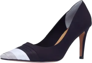 Women Rainbow Kitten Heels Pumps Pointed Toe Satin Stiletto High Heels Pumps Slip On Multicolored Closed Cap Toe Dress Sandals Patchwork Colorful Wedding Shoes Office Lady Sexy 4-11 M US
