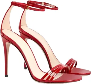 Women's 3-Strap Peep Toe Sandals, Stiletto Heels Evening Wedding Party