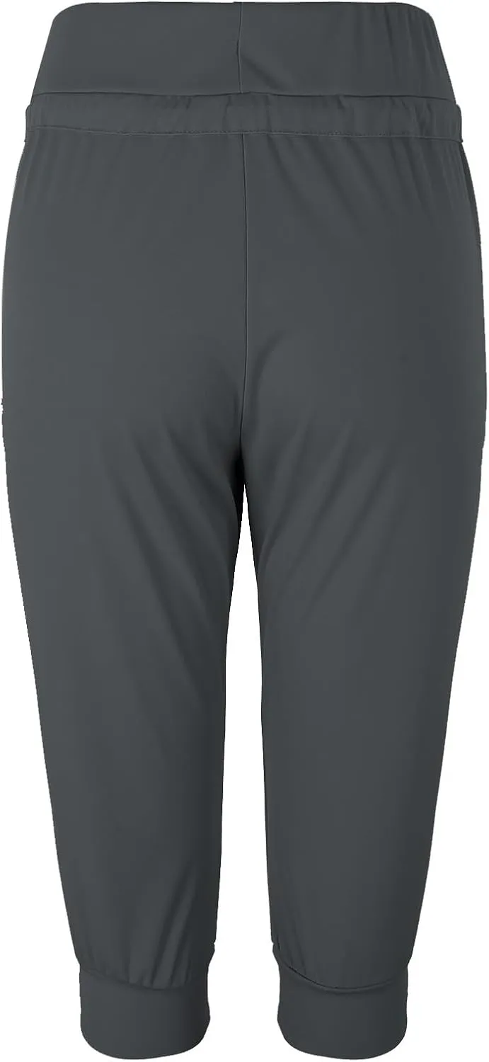 Women's Capri Pants Leg Pants Drawstring Elastic Trousers Comfy Straight Leg Long Drawstring Elastic Waist Lounge