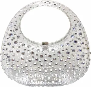 Women's Evening Bag for Women Sparkly Rhinestone Clutch Purse Acrylic Top-handle Bag