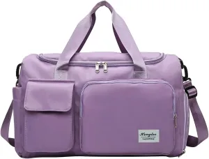 Womens Gym Bag with Shoes Compartment,28L Duffel Bags for Traveling,Gym Duffle Bag for Sports Yoga Workout Travel