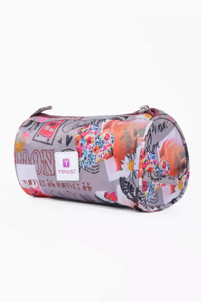 Women's Large Capacity Makeup & Toiletry Bag ( Grey )