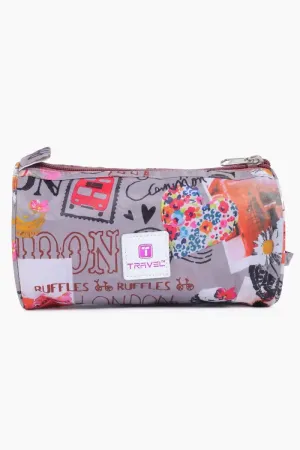 Women's Large Capacity Makeup & Toiletry Bag ( Grey )