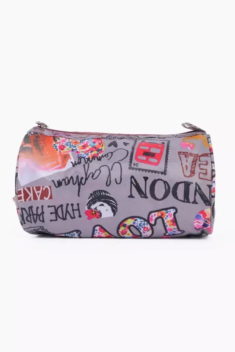 Women's Large Capacity Makeup & Toiletry Bag ( Grey )