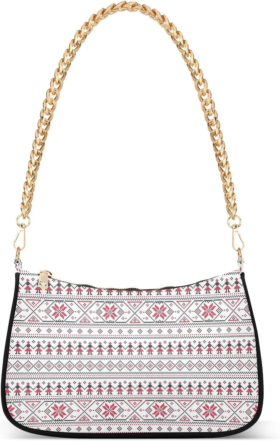 Women's Shoulder Handbags Chain Shoulder Brace for Women Bag Geometric Pattern Ladies Vacation Handbags Tote Purse,Multi1
