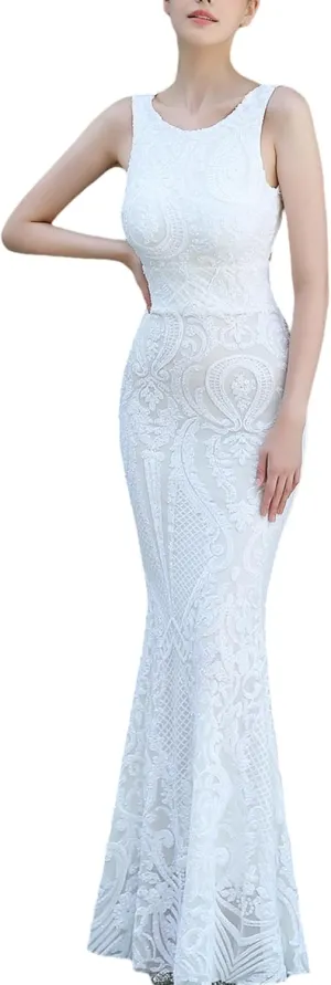 Women's Sparkly Sequin Mermaid Dresses Trumpet Evening Dresses Formal Party Prom Gowns