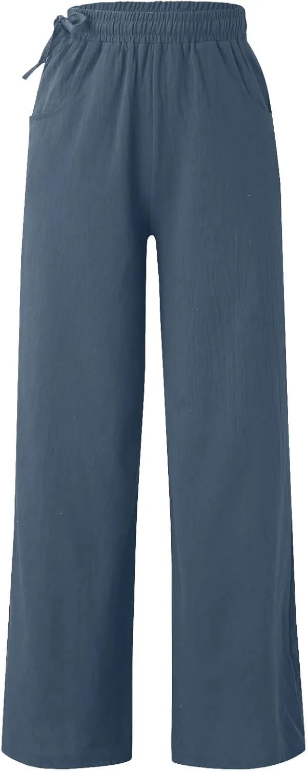 Womens Straight Leg Pants Women Bootcut Dress Pants for Women High Waist Casual Relaxed with Pockets Inseam Cargo Capri