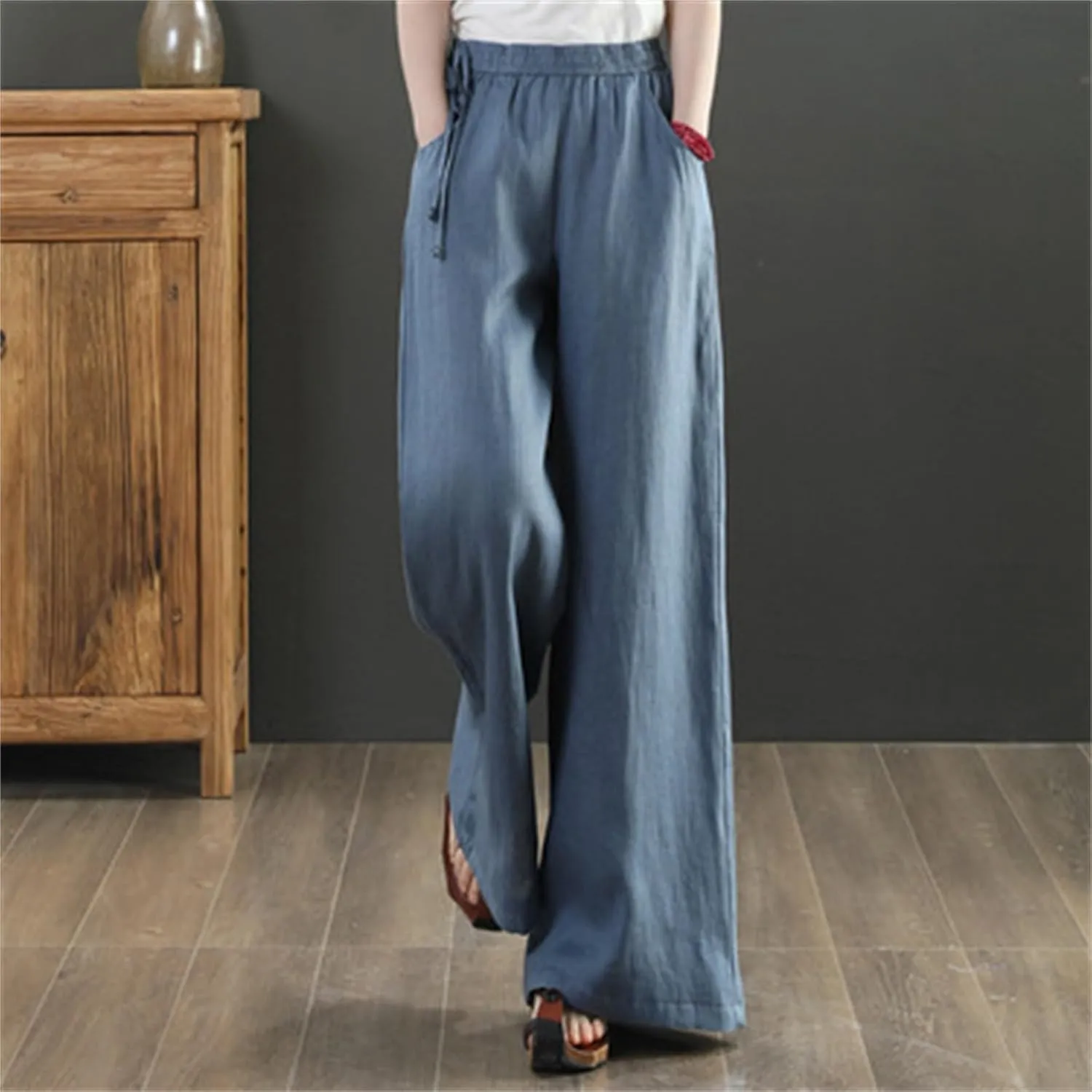 Womens Straight Leg Pants Women Bootcut Dress Pants for Women High Waist Casual Relaxed with Pockets Inseam Cargo Capri