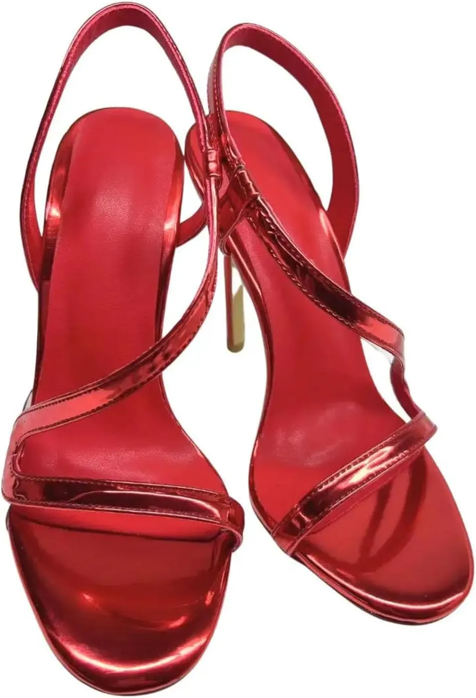 Women's Strappy Peep Toe Sandals, Stiletto Heels Evening Party Footwear