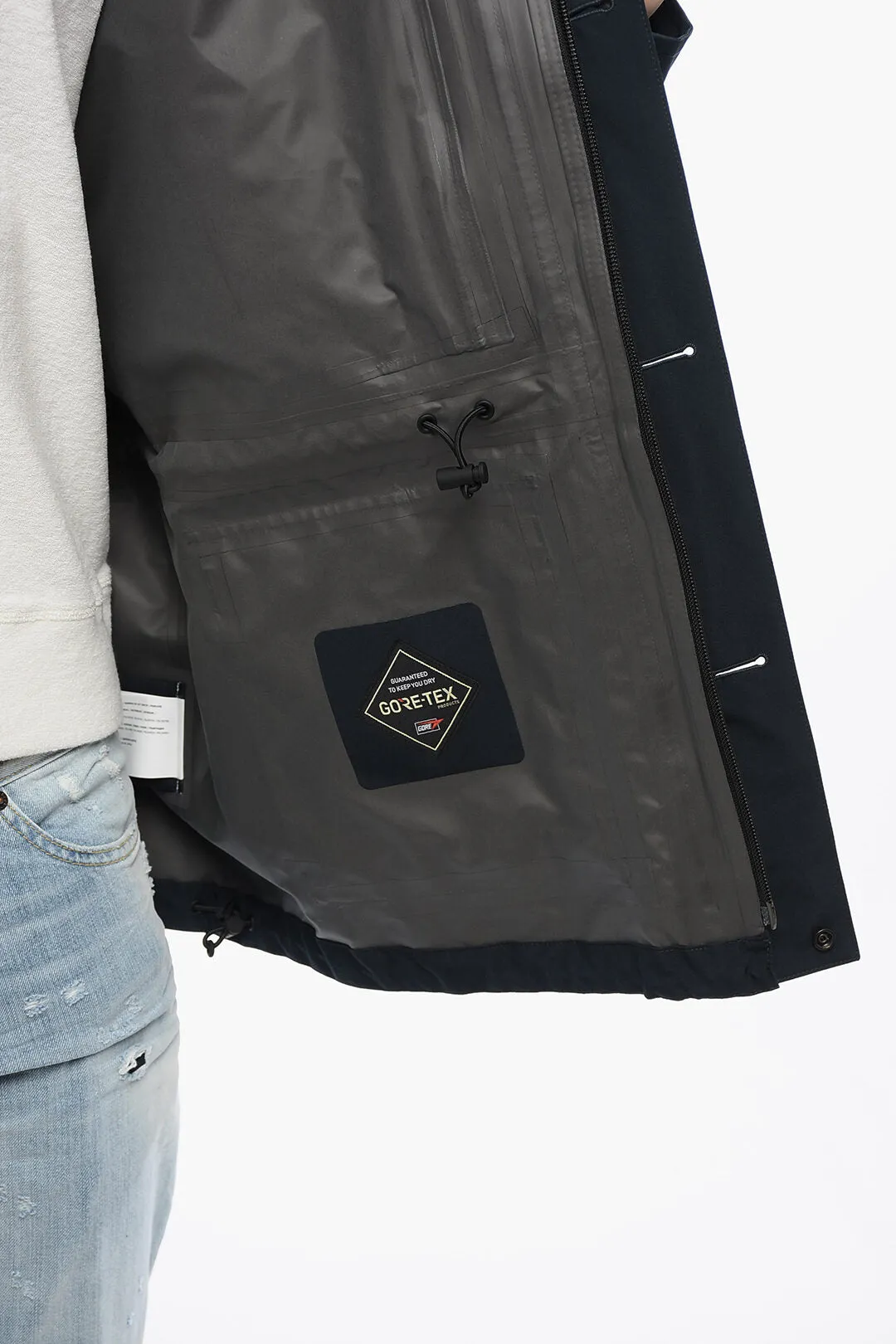 Woolrich Utility MOUNTAIN Raincoat With Drawstrings