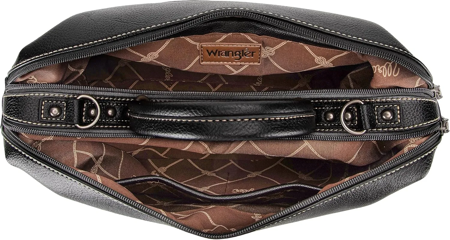 Wrangler Doctor Bag Top Handle Purse Hobo Shoulder Barrel Satchel Handbags for Women
