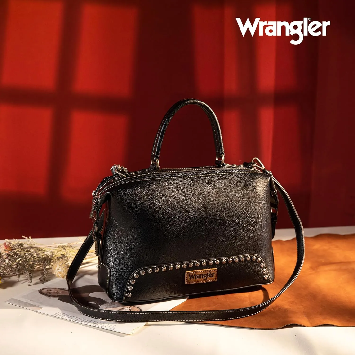 Wrangler Doctor Bag Top Handle Purse Hobo Shoulder Barrel Satchel Handbags for Women