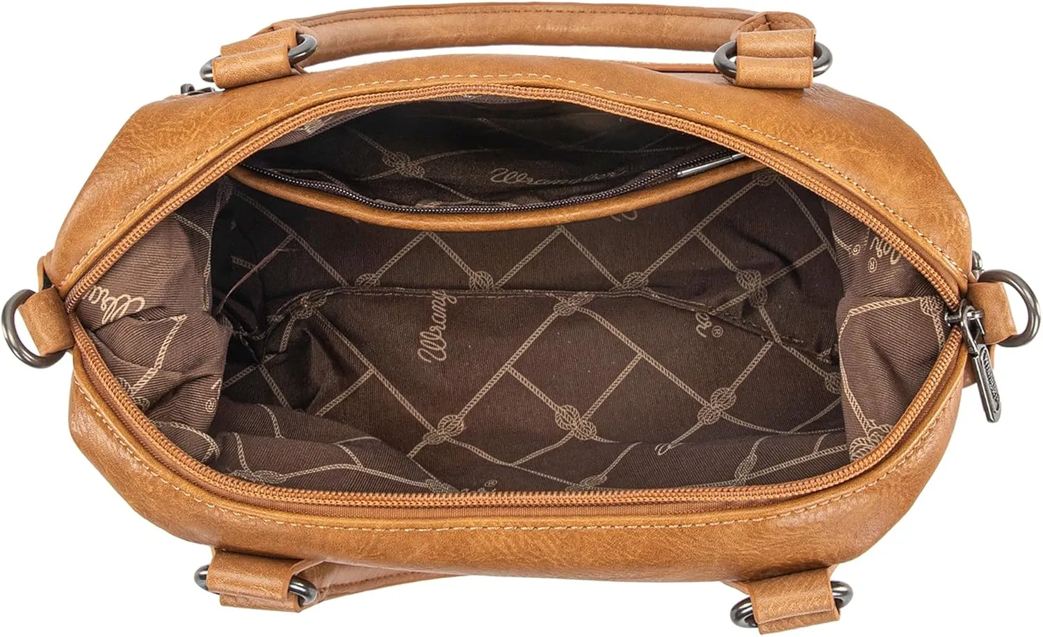 Wrangler Small Doctor Bag for Women Vintage Satchel Bag Western Handbags with Wide Strap