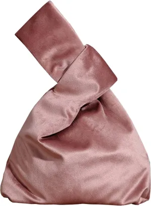 Wrist Bag,Elegant Style Portable Purse,Velvet Knot Bag,Phone Wallet Gift for Women