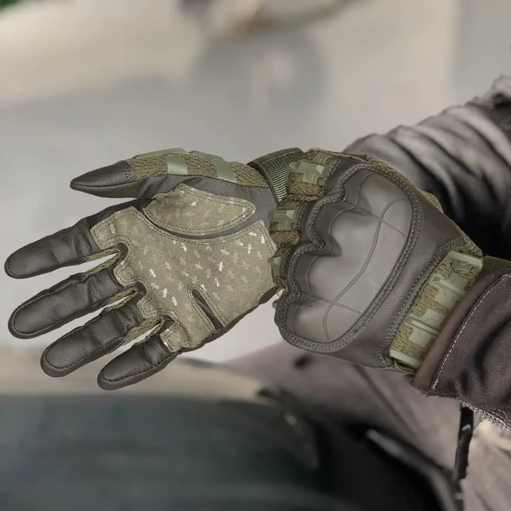 WTACTFUL Rubber Guard Tactical Gloves for Men Touchscreen Airsoft Motorcycle Hunting Outdoor
