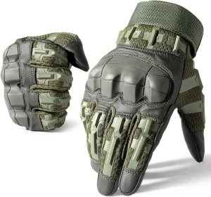 WTACTFUL Rubber Guard Tactical Gloves for Men Touchscreen Airsoft Motorcycle Hunting Outdoor