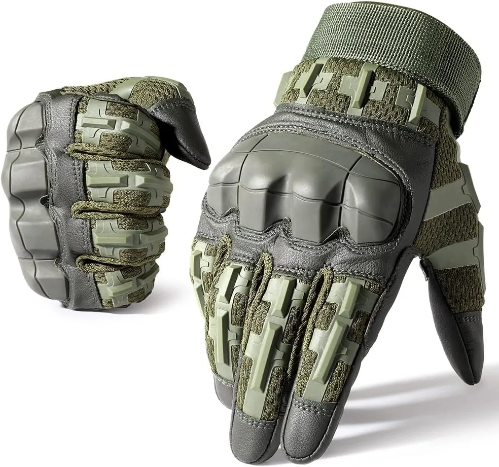 WTACTFUL Rubber Guard Tactical Gloves for Men Touchscreen Airsoft Motorcycle Hunting Outdoor