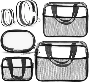 Waterproof Material Mesh Toiletry Bags