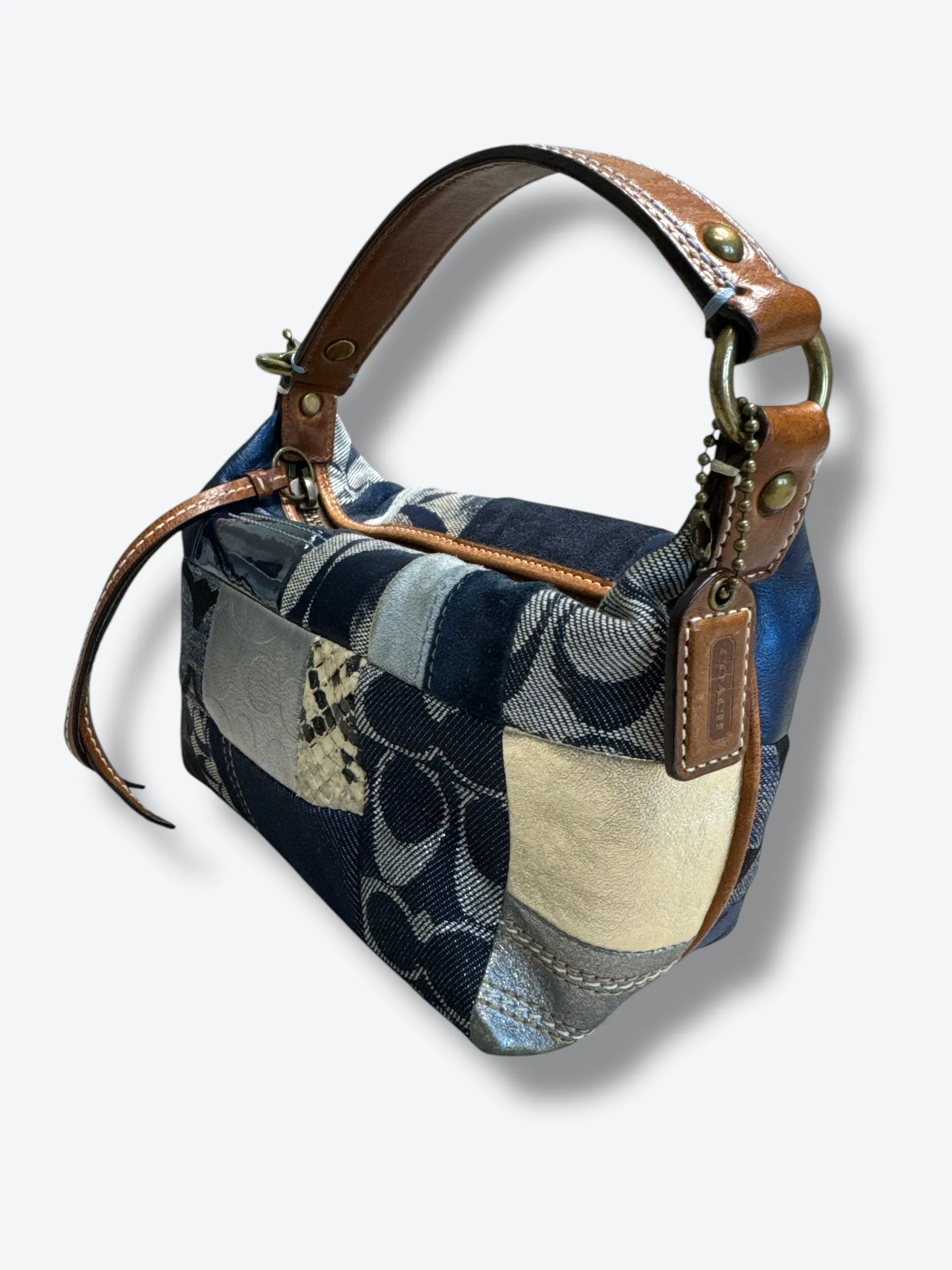 Y2K Coach Patchwork Denim Clutch (B06340005)