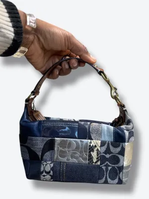 Y2K Coach Patchwork Denim Clutch (B06340005)