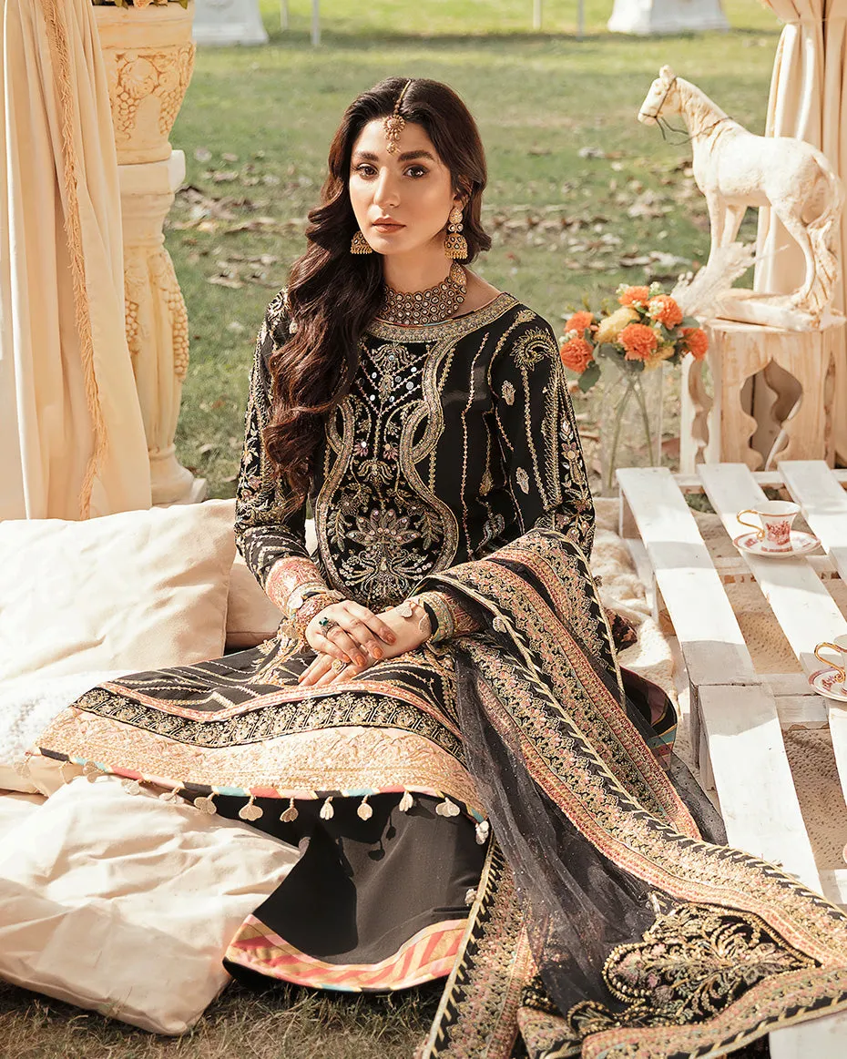 Zareen Embroidered Silk 3-Piece Suit WU-01